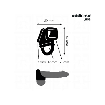 ADDICTED TOYS - PENIS CAGE RING - Cockrings without vibration