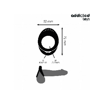 Addicted Toys - Anillo Texturizado Doble Para El Pene | Vybes.it