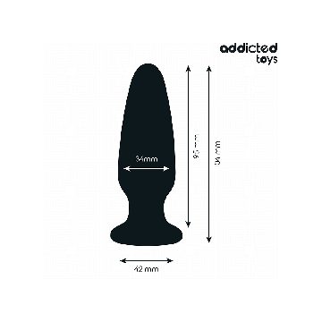 Addicted Toys - Plug Anal Avec Bijou Taille M 10,4 Cm | Vybes.it
