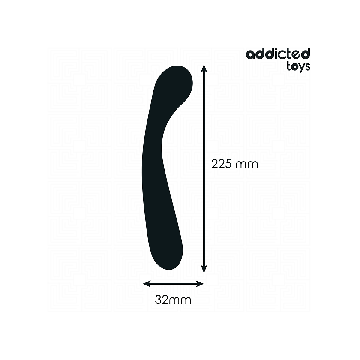 Addicted Toys - Masajeador Anal Doble Silicona 22,5 Cm | Vybes.it