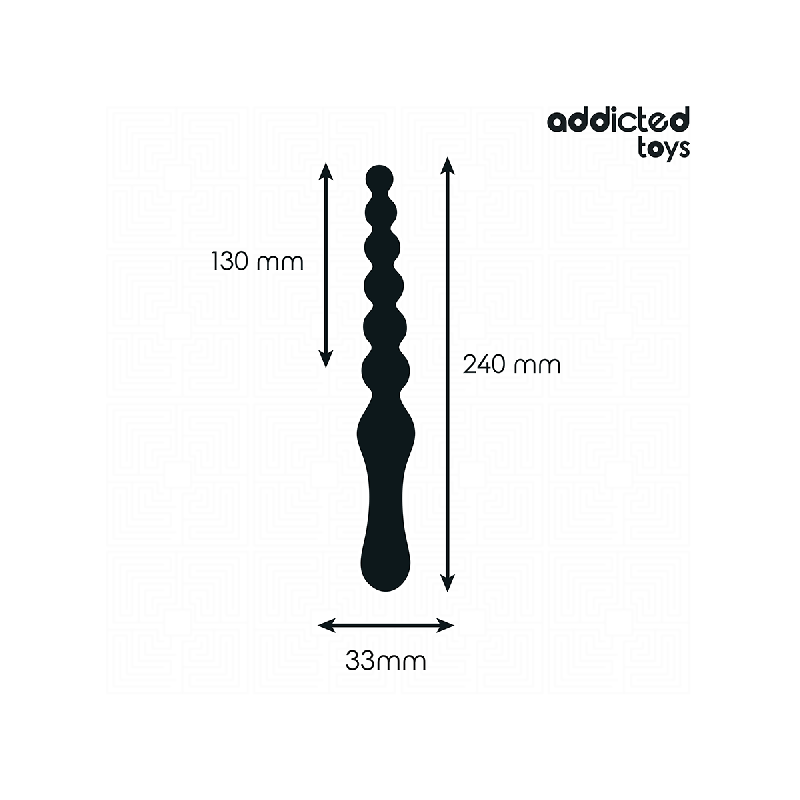 Addicted Toys - Double Anal Massager Silicone 24 Cm | Vybes.it