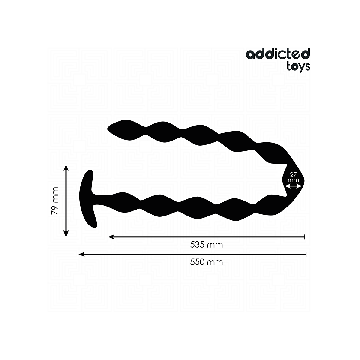 Addicted Toys - Rosario Anal 27 Cm Extra Largo Silicona | Vybes.it