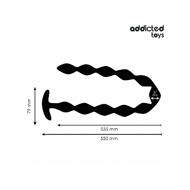 Addicted Toys - Rosario Anal 27 Cm Extra Largo Silicona | Vybes.it