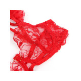 Subblime - 957506 Conjunto Sujetador Y Liga De Encaje Rojo S/M |