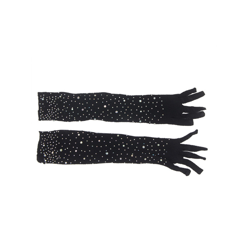 SUBBLIME - 957469SHINE TRANSPARENTE HANDSCHUHE SCHWARZ S/M - SUBBLIME…