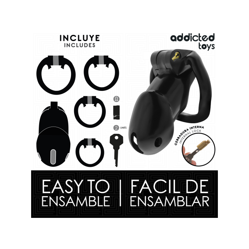 Addicted Toys Locked - Mindnight Cell Jaula Para Pene Talla L |
