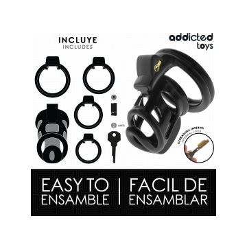 Addicted Toys Locked - Gilden Cage Jaula Para Pene De Silicona 8,5