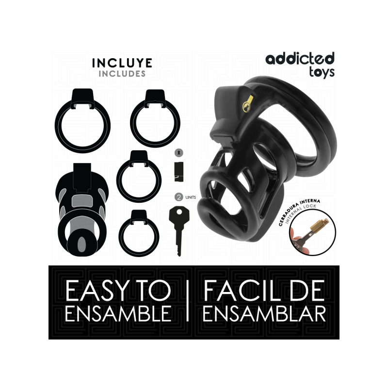 Addicted Toys Locked - Gilden Cage Peniskäfig 8,5 Cm | Vybes.it