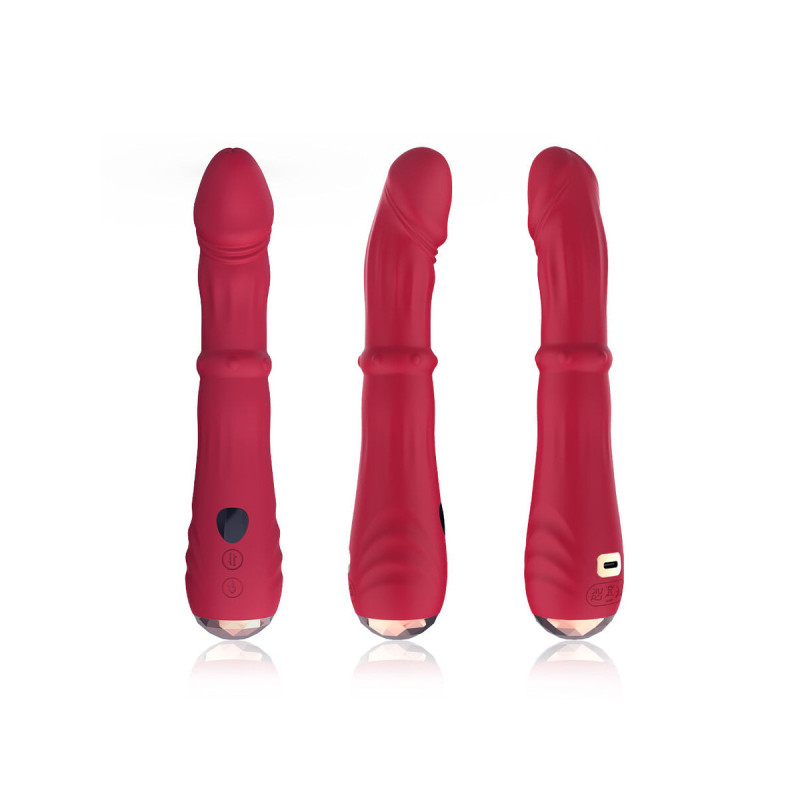 Armony - Dildo Vibrador Estimulador Punto A Termoajustable Rojo |
