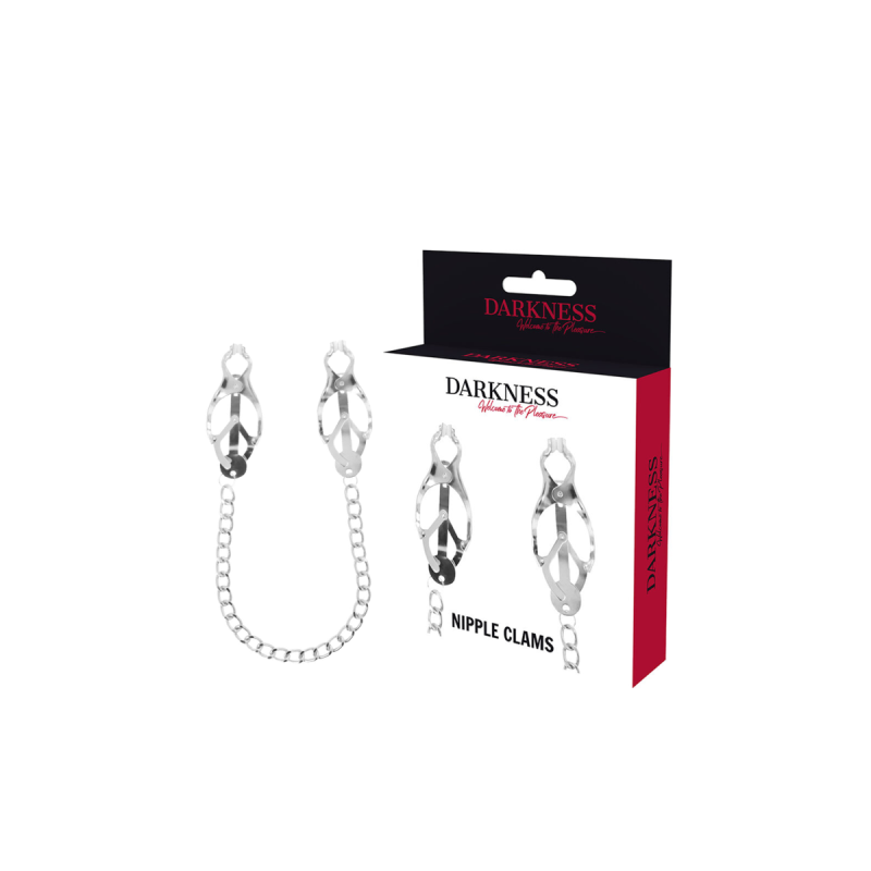 DARKNESS - PINZA PER CAPEZZOLI IN METALLO CON CATENA - DARKNESS BONDA…