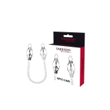 DARKNESS - PINZA PER CAPEZZOLI IN METALLO CON CATENA - DARKNESS BONDA…
