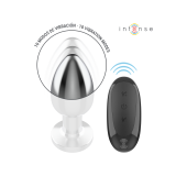 Intense - Plug Anal 10 Vibraciones Metal Con Control Remoto L |