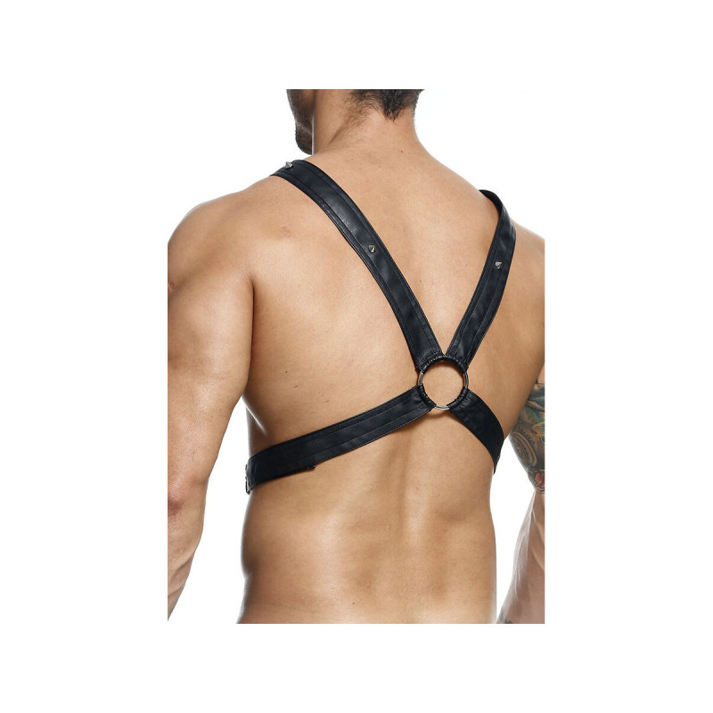 MOB - DNGEON CROSSED BLACK CHAIN HARNESS ONE SIZE - Men's Harnesses