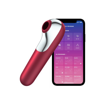 Satisfyer - Dual Love Vibrador Y Succionador Con Aire Pulsado Rojo