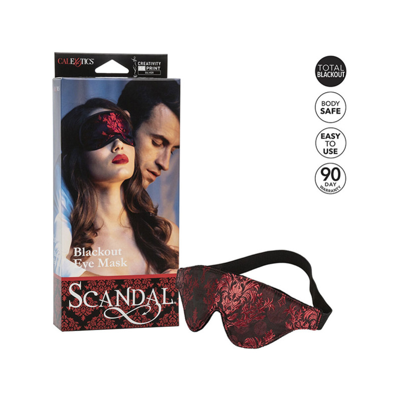 Calexotics - Scandal Antifaz Opaco Detalles Rojo | Vybes.it