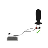 ELECTRASTIM - CAVI STIMOLATORI A 90 GRADI - Elettrostimolazione BDSM