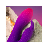 Rocks - Off - Glo - Girl Vibrador Rabbit Morado | Vybes.it