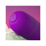 Rocks - Off - Glo - Girl Vibrador Wand Mini Morado | Vybes.it
