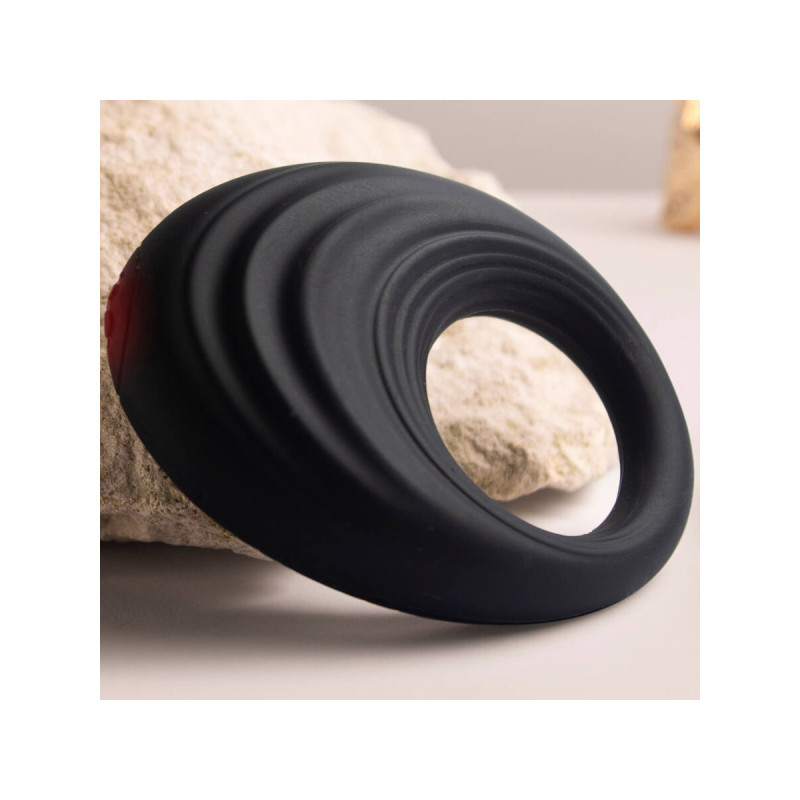 Rocks - Off - Spire Anillo Vibrador Para El Pene Negro | Vybes.it