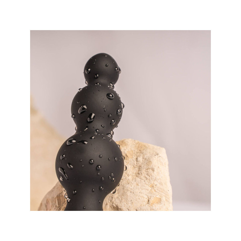 Rocks - Off - Petite Sensations Bubbles Plug Anal Vibrador Negro |