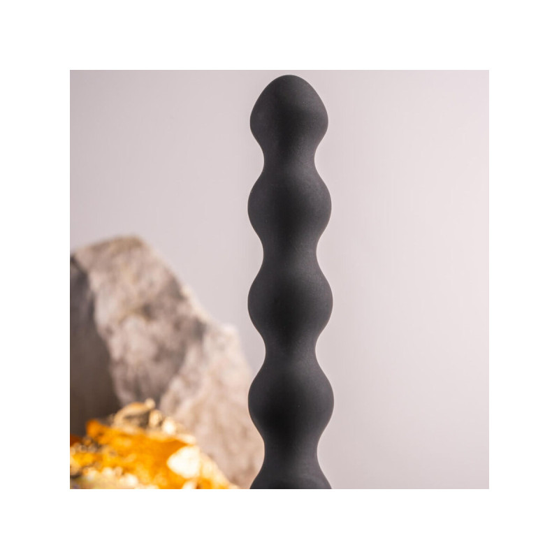 Rocks - Off - Petite Sensations Pearls Plug Anal Vibrador Negro |
