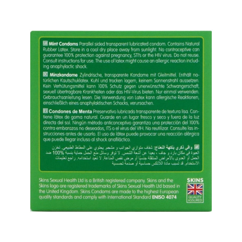 SKINS - MINT PREMIUM CONDOMS PACK 4 - Flavors | Vybes.it