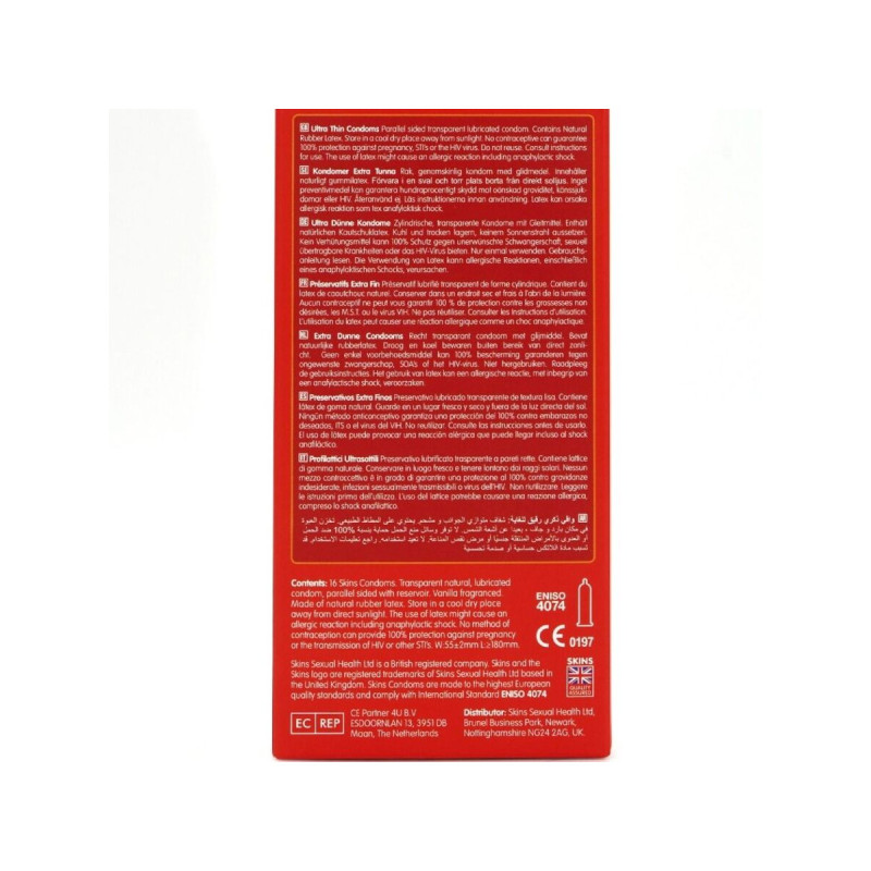 SKINS - ULTRADÜNNE PREMIUM-KONDOME PACKUNG 16 - Empfindlich