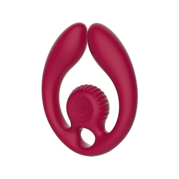 Snail Vibe - Gizi Dúo Estimulador De Parejas Control Remoto Burdeos