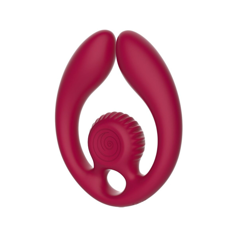 Snail Vibe - Gizi Dúo Estimulador De Parejas Control Remoto Burdeos