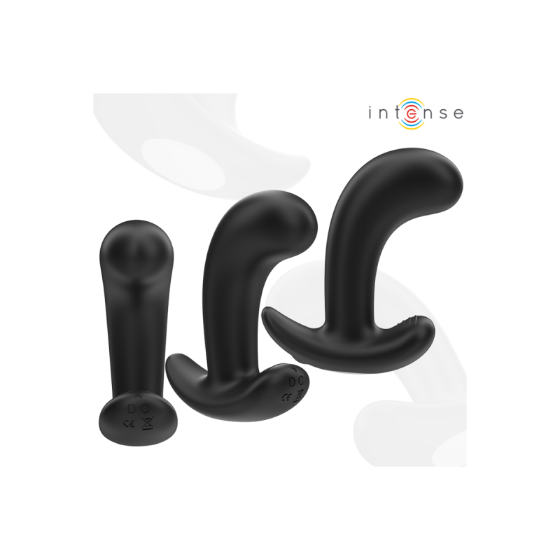 Intense - Chandler Anal Plug 10 Vibrations Noir Télécommande |