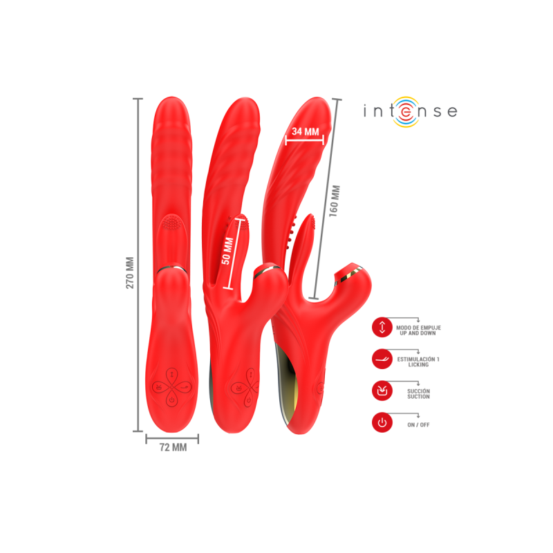 Intense - Karol Vibrateur Multifonction Poussée & Stimulation &