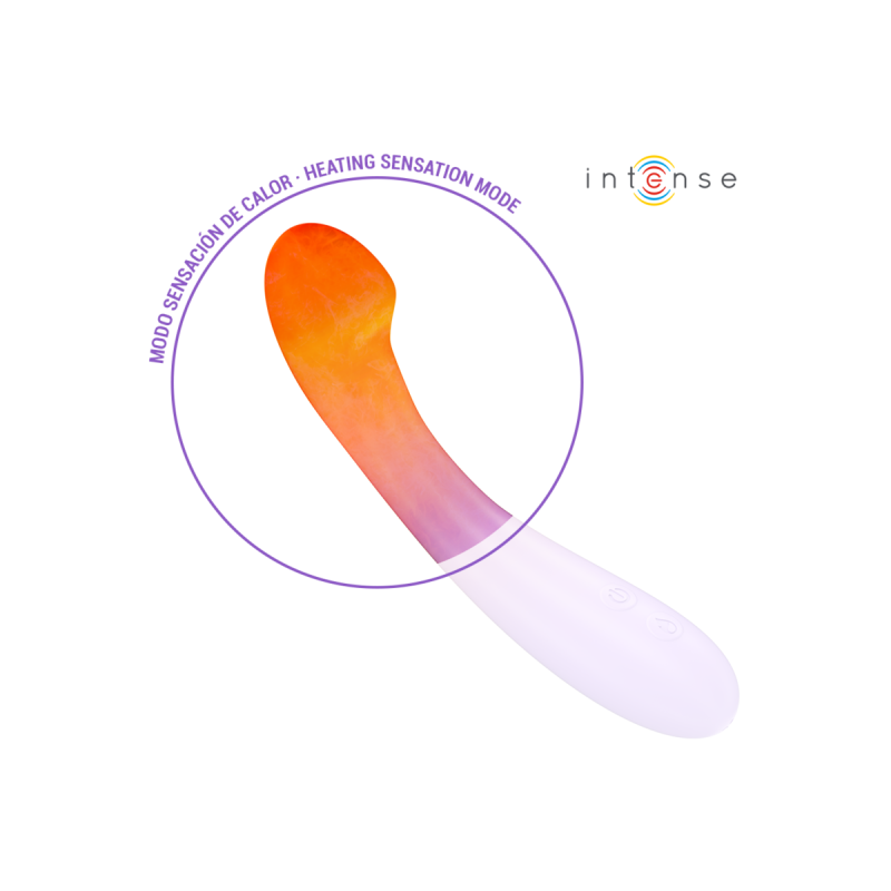 Intense - Becky Vibrador 19 Cm Calentable 7 Vibraciones Morado |