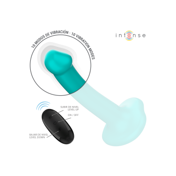 Intense - Katie Vibrator Mit Saugnäpfen 10 Vibrationen Blau