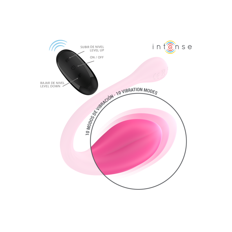 Intense - Janice U Vibrateur Double Stimulation 10 Vibrations Rose