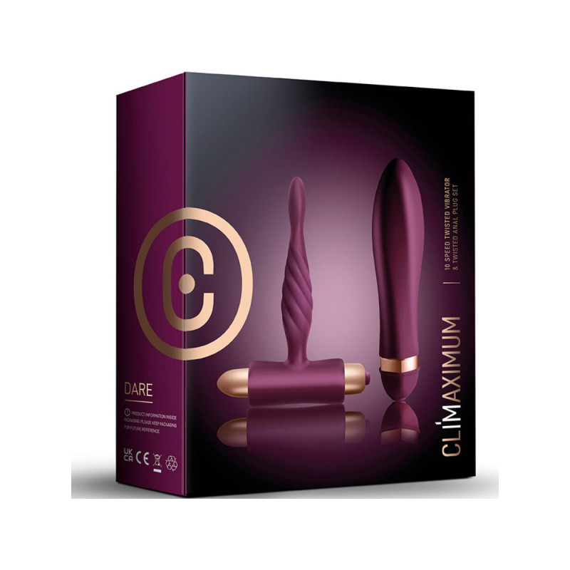 Climaximum - Dare Kit Twisted Vibrator + Anal Plug Anfänger |