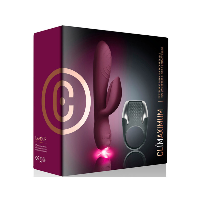 Climaximum - Lamour Kit Vibrateur Rabbit + Anneau Pénitensif À Led