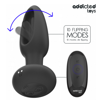 ADDICTED TOYS - PLUG ANALE CON LINGUA VIBRANTE E TELECOMANDO