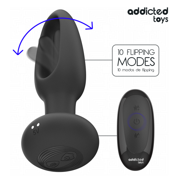ADDICTED TOYS - PLUG ANALE CON LINGUA VIBRANTE E TELECOMANDO