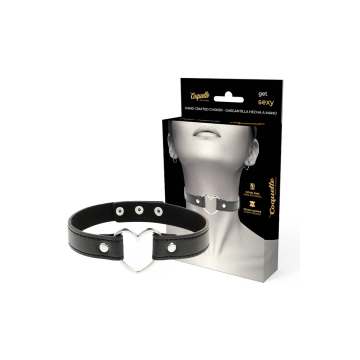 Coquette Chic Desire - Collar Cuero Vegano Accesorio Woman Corazón