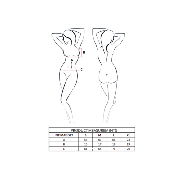 Passion - Intimari Set Sujetador + Bragas Negro L/Xl | Vybes.it