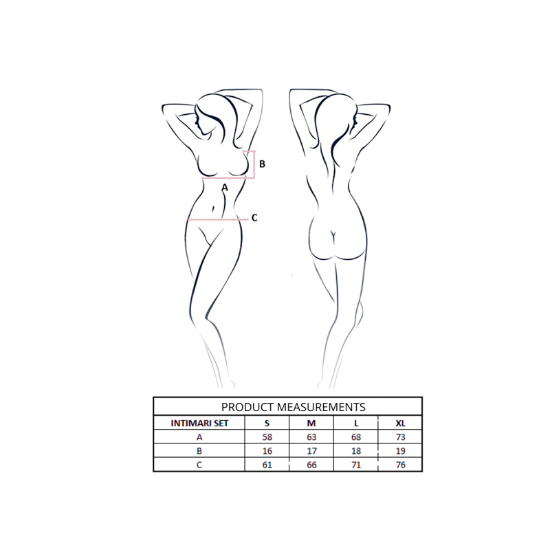 Passion - Intimari Set Sujetador + Bragas Rosa L/Xl | Vybes.it