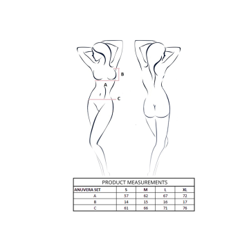 Passion - Anuvera Set Sujetador + Tanga Rojo L/Xl | Vybes.it