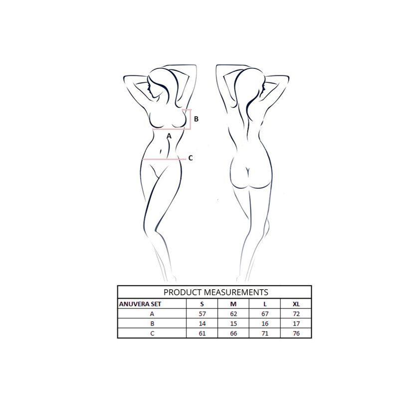 Passion - Anuvera Set Sujetador + Tanga Rojo L/Xl | Vybes.it