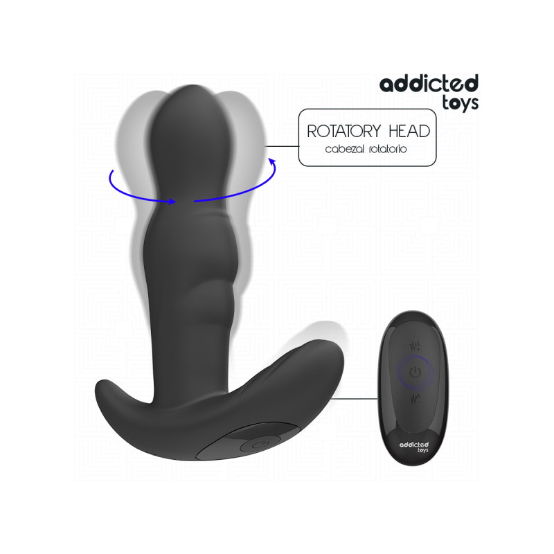 Addicted Toys - Plug Anal Vibrant Et Rotatif Avec Télécommande |