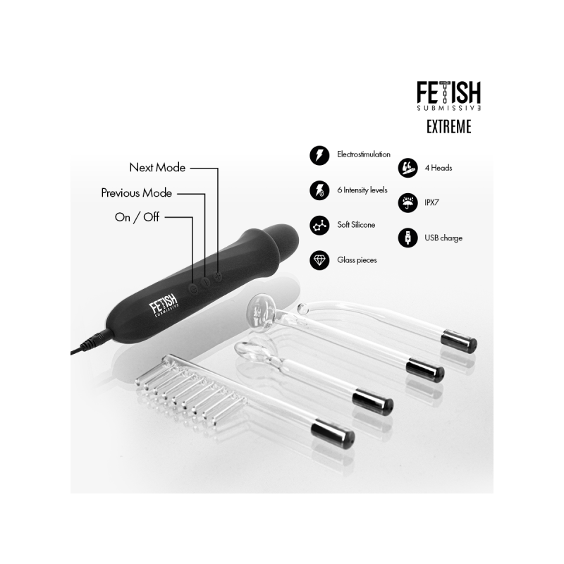 Fetish Submissive - Vibrador Wand Electroestimulación Alta