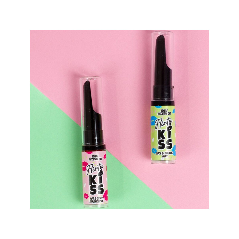 SECRETPLAY - FLIRTY KISS GELS MIT ORALEN SEX-EFFEKTEN ERDBEERE & MINZ…