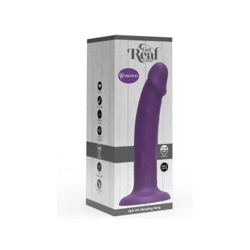Get Real - Realistic Silicone Vibrating Dildo Purple 19.5 Cm |