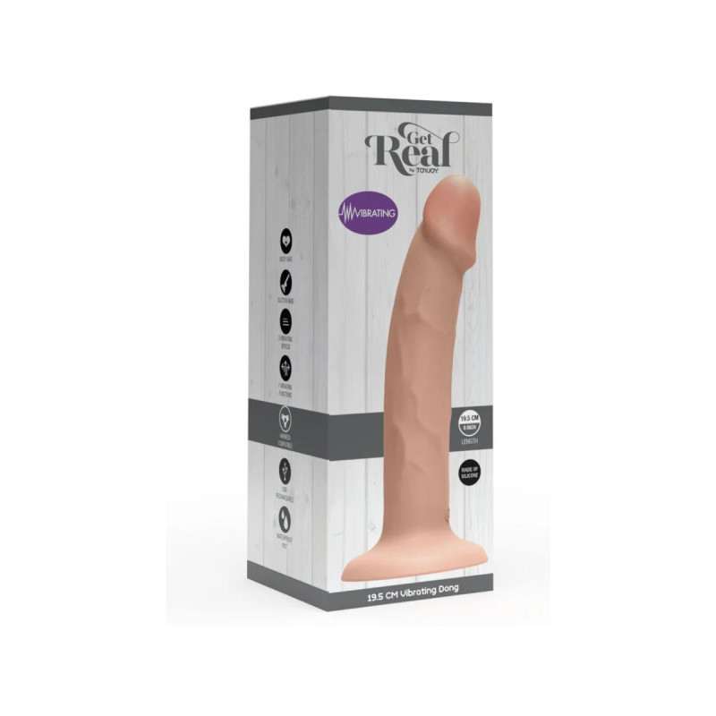 Get Real - Realistic Silicone Vibrating Dildo Clear 19.5 Cm |