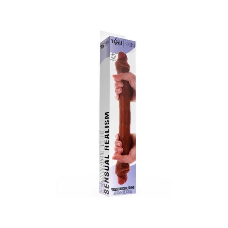 Get Real - Godemichet En Silicone À Double Extrémité Caramel 46 Cm