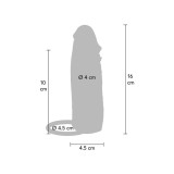 Get Real - Funda Hydrated Skin De Silicona Para Pene Caramelo 16 Cm